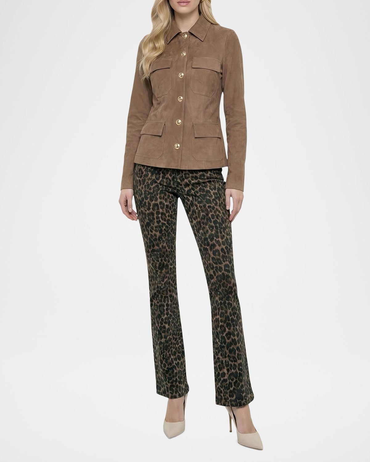 Gorski Metis Suede Single-Breasted Jacket