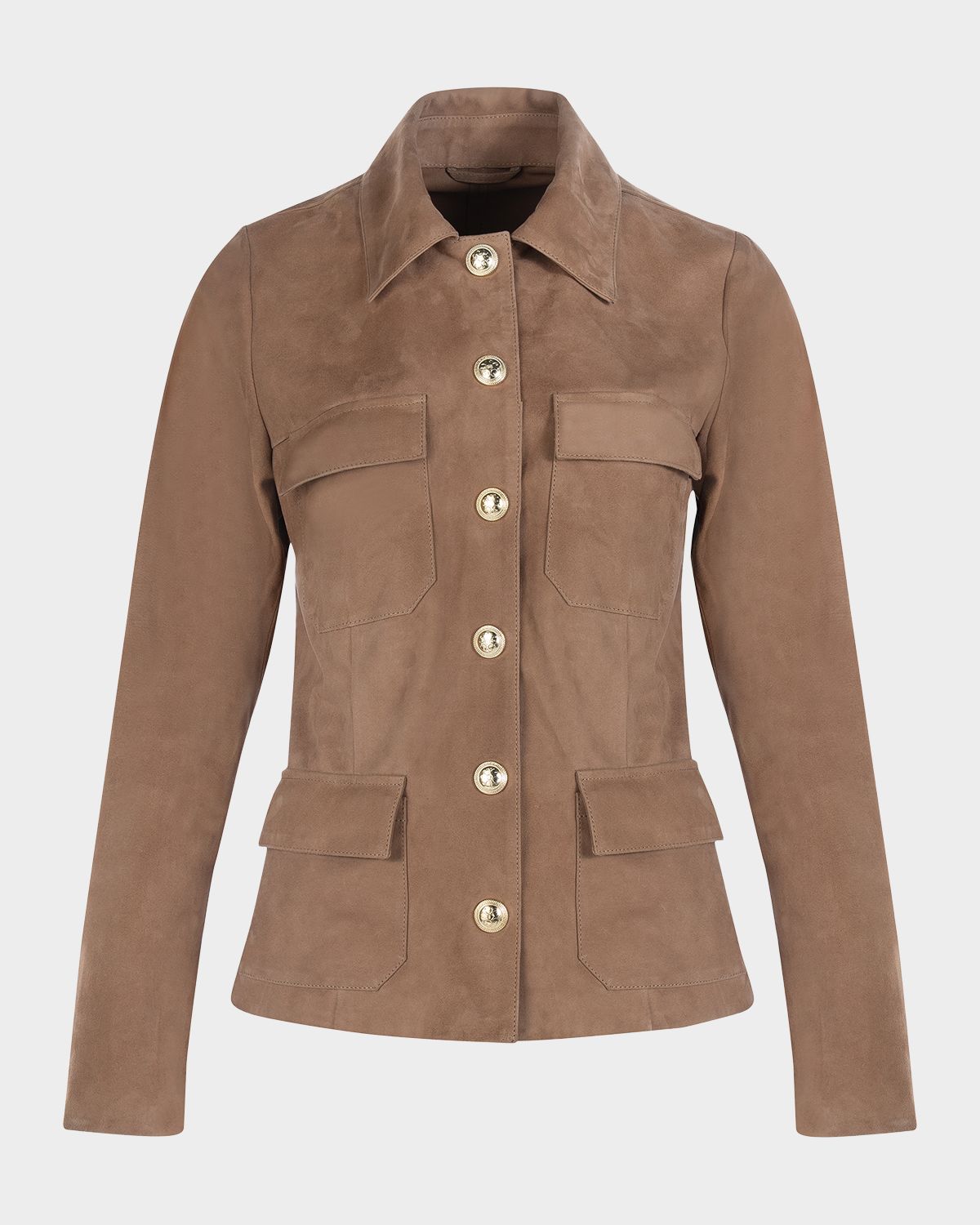 Gorski Metis Suede Single-Breasted Jacket