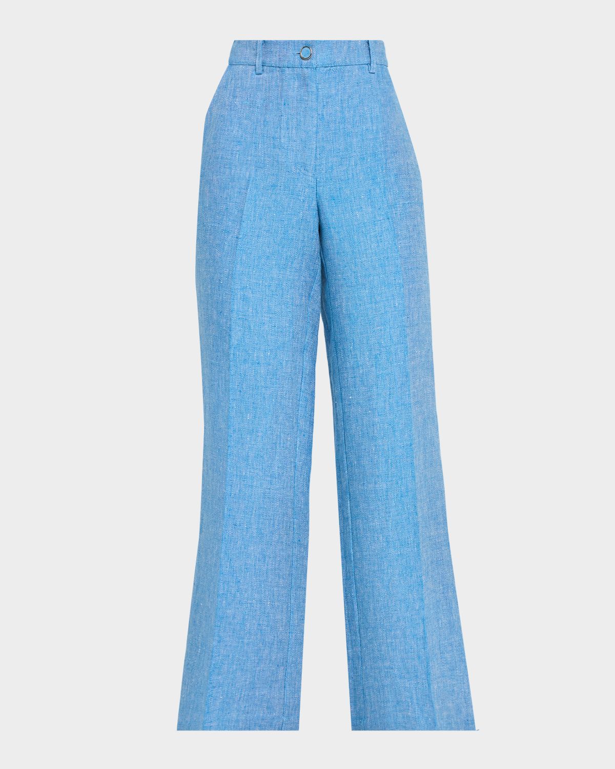 Elie Tahari The Edna Wide-Leg Linen Trousers