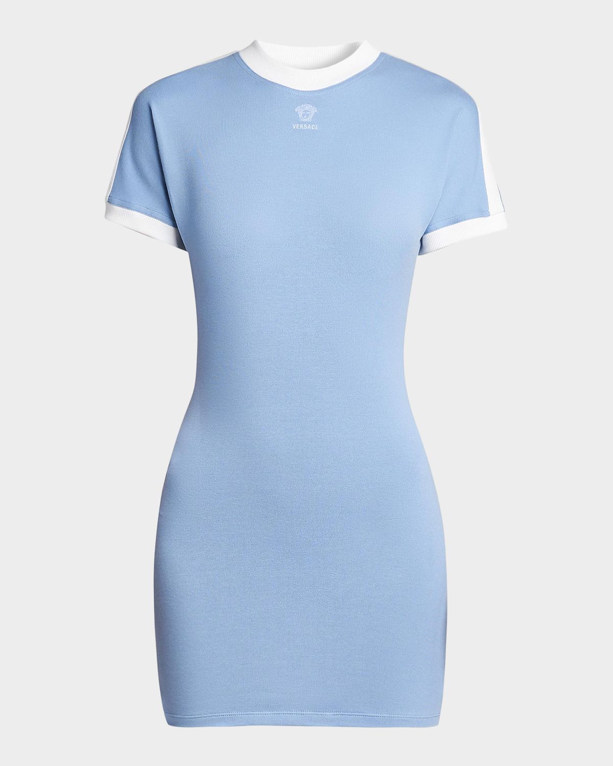 Versace La Vacanza Medusa Logo Stretch Cotton T-Shirt Dress | Thumbnail 7 Versace La Vacanza Medusa Logo Stretch Cotton T-Shirt Dress | Thumbnail 7