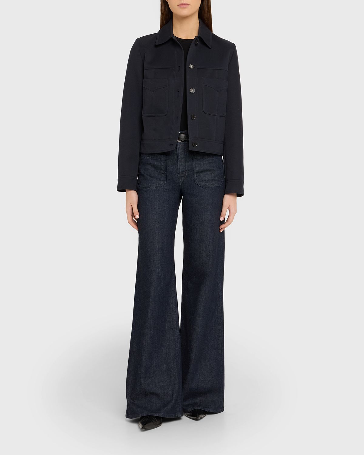 Nili Lotan Susannah Virgin Wool Cropped Jacket | Thumbnail 5 Nili Lotan Susannah Virgin Wool Cropped Jacket | Thumbnail 5
