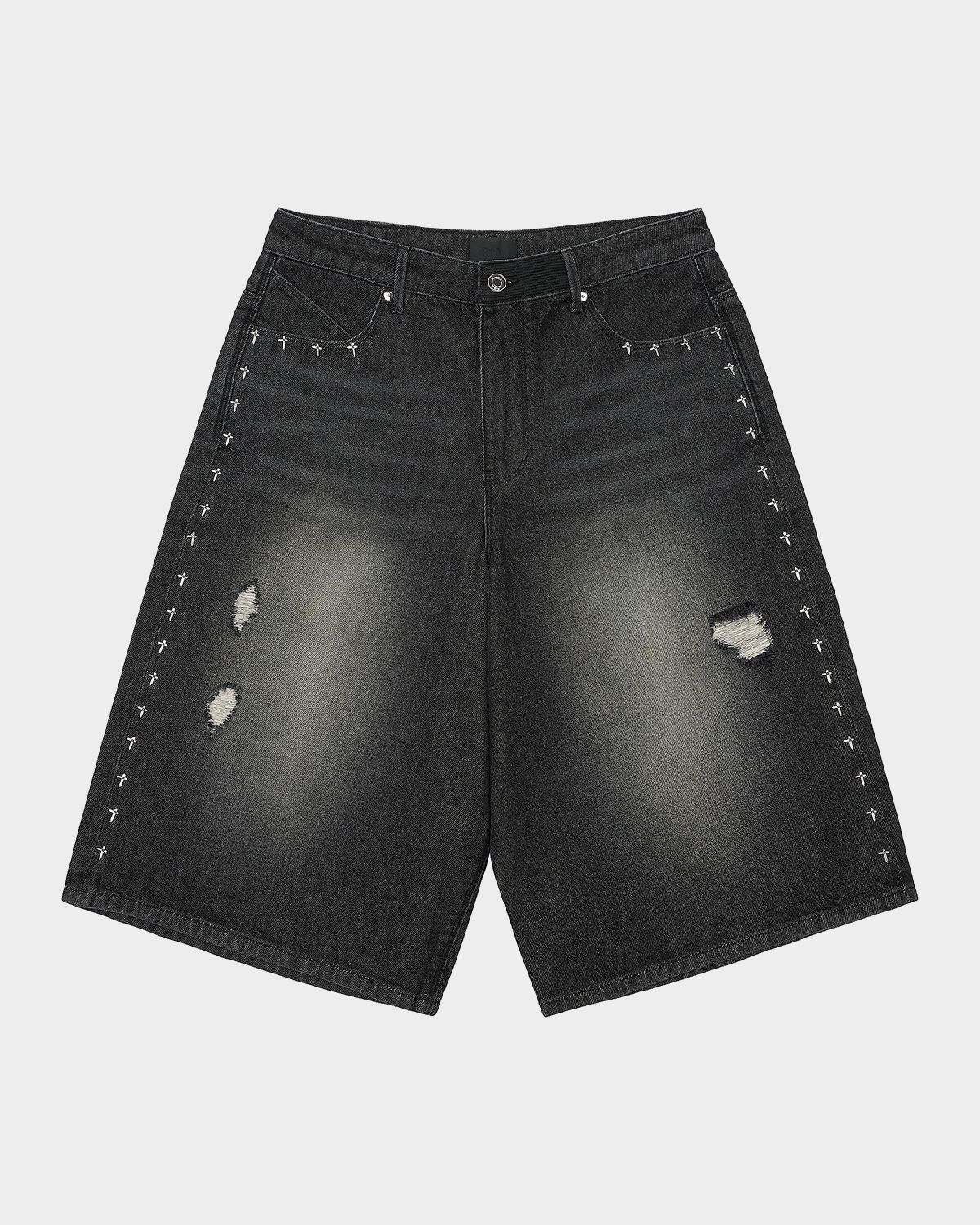 RTA Men 's Chaparral Gustavo Oversized Denim Bermuda Shorts