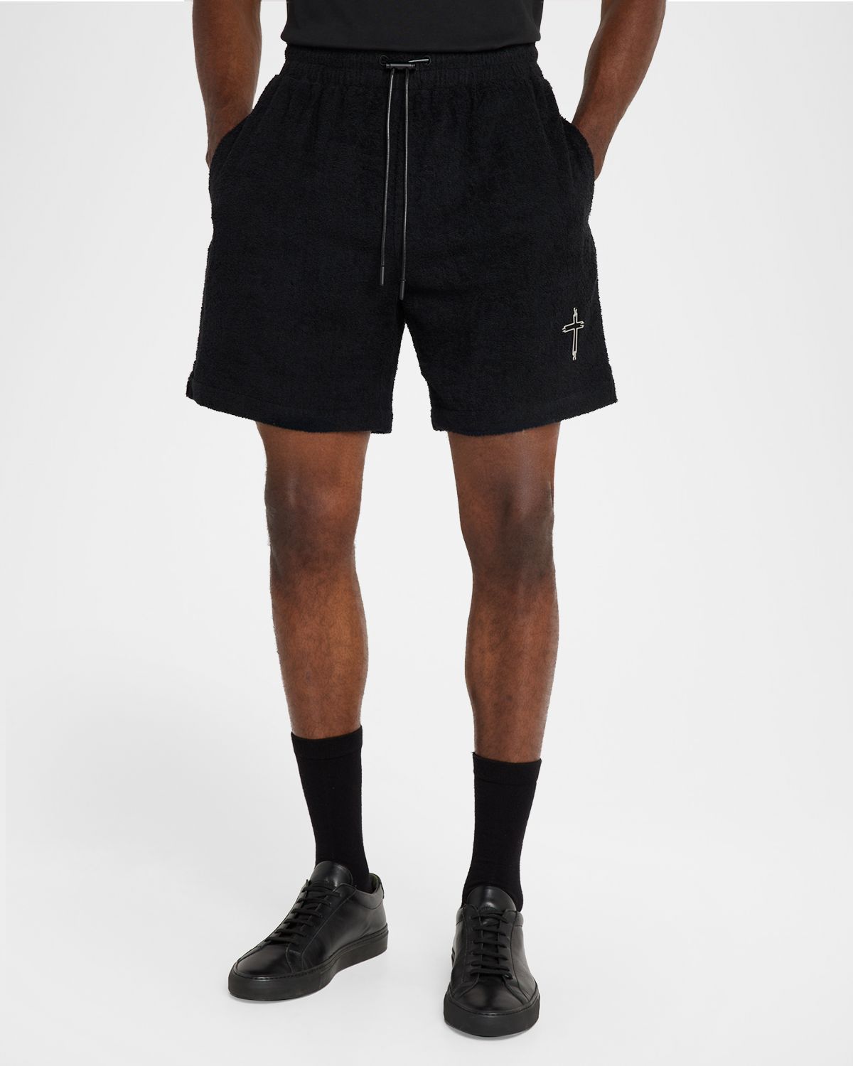RTA Men 's Chaparral Clyde Cotton Terry Drawcord Shorts | Thumbnail 4 RTA Men 's Chaparral Clyde Cotton Terry Drawcord Shorts | Thumbnail 4