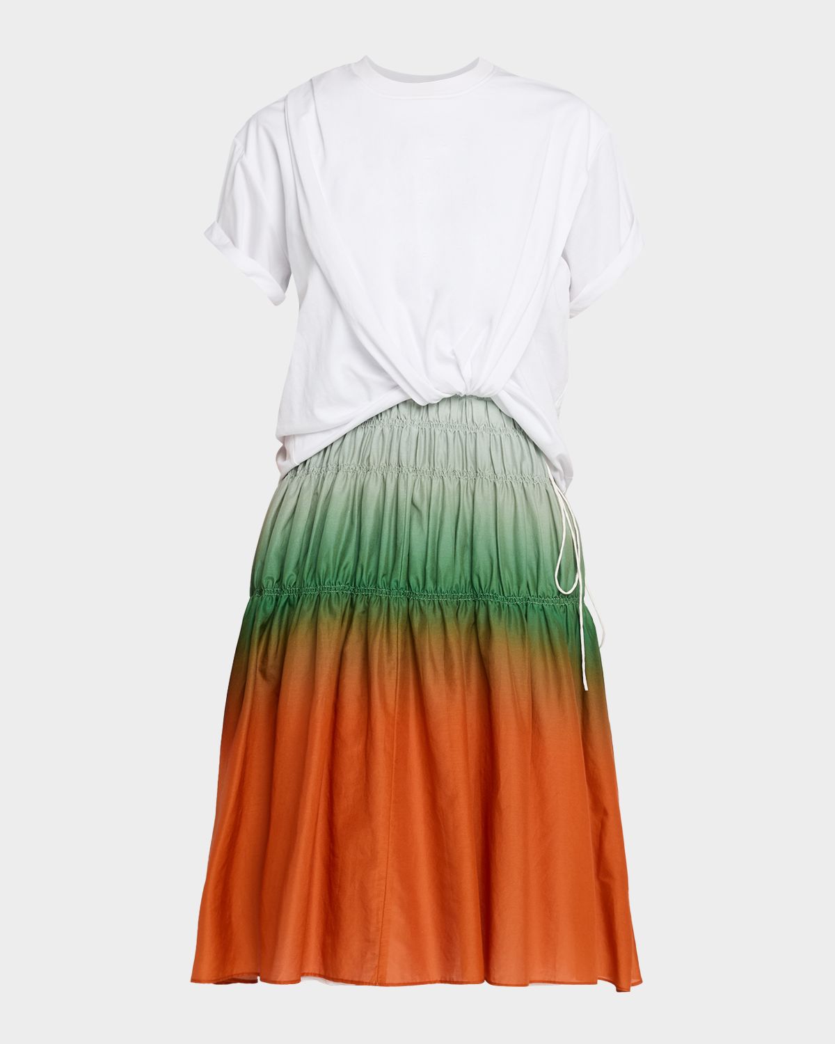 3.1 Phillip Lim Combo Tiered T-Shirt Dress