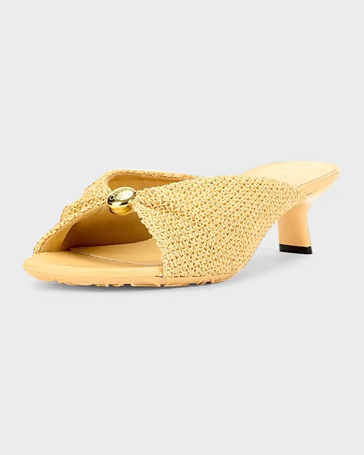 Loewe x Paula 's Ibiza 45mm Pebble Woven Slide Sandals