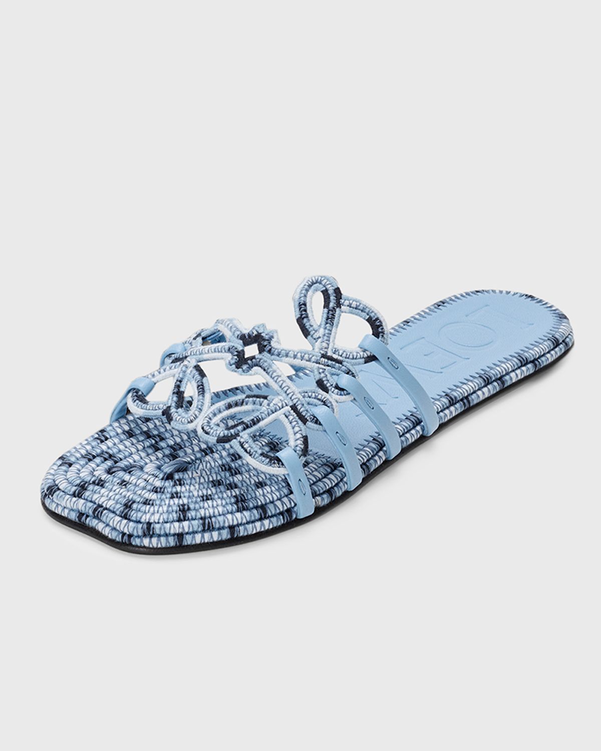 Loewe x Paula 's Ibiza Petal Anagram Crochet Flat Slide Sandals | Thumbnail 4