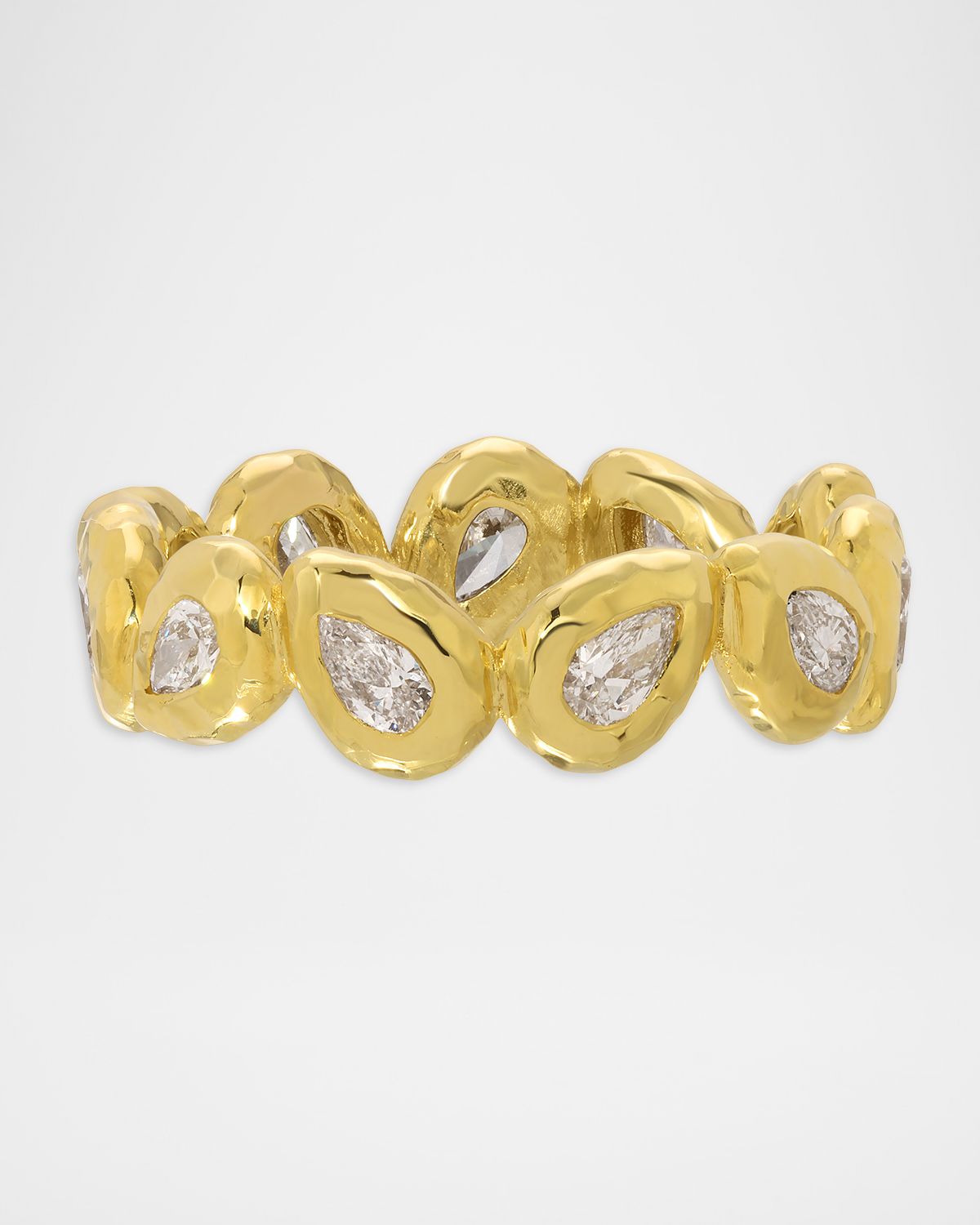 Octavia Elizabeth Diamond Pear Nesting Eternity Ring