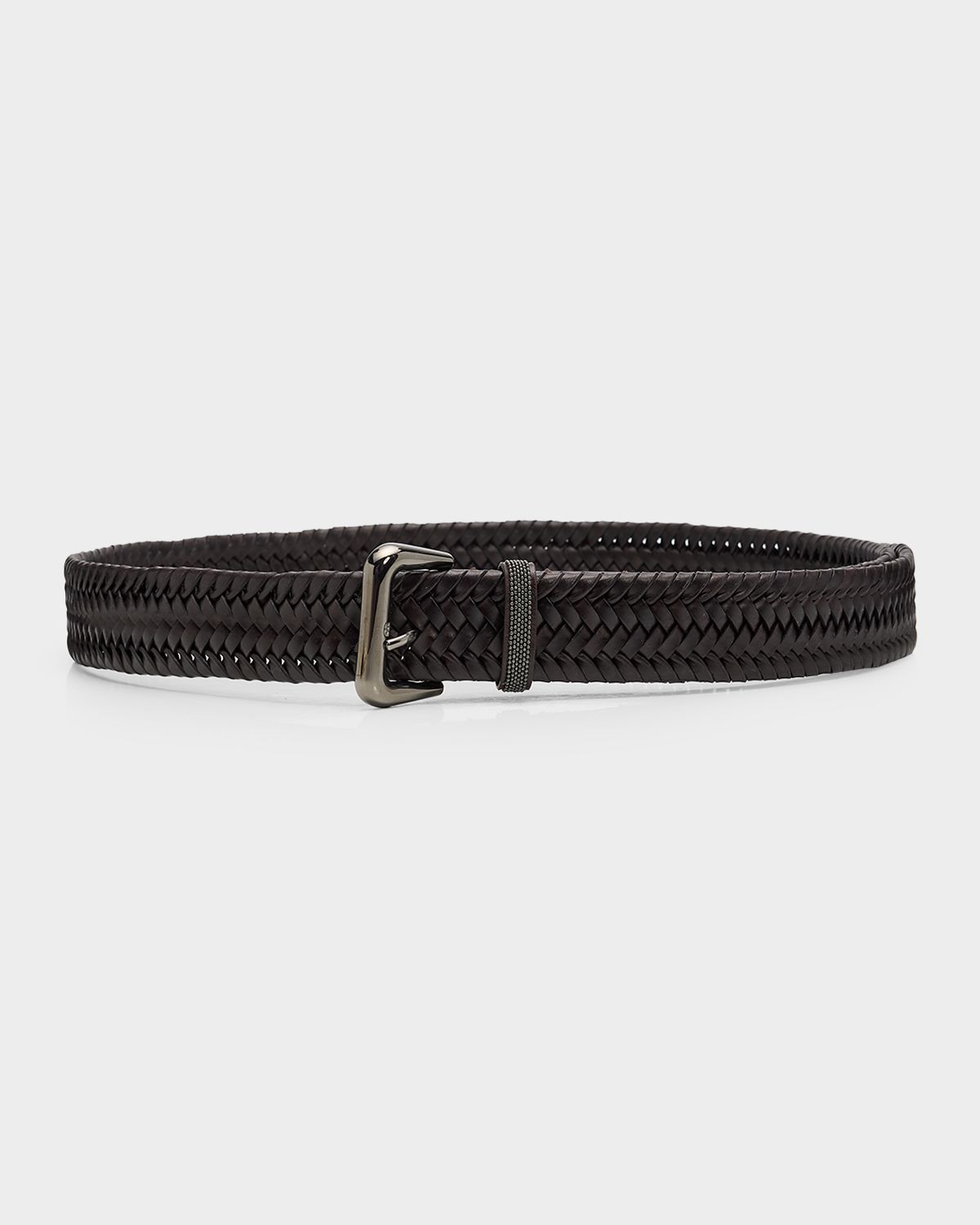 Brunello Cucinelli Woven Leather Belt