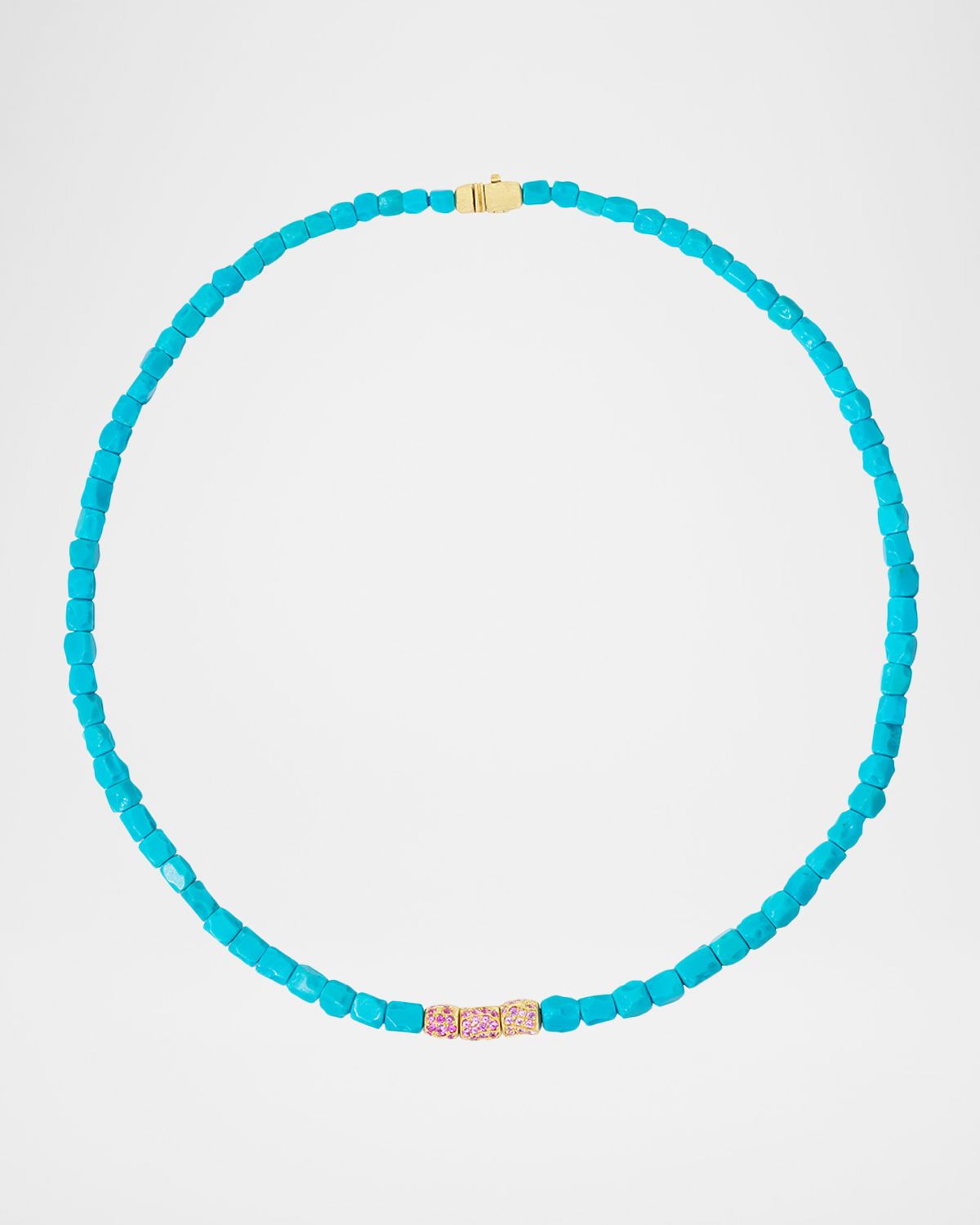 Emily P. Wheeler Nugget Necklace with Sapphires and Turquoise