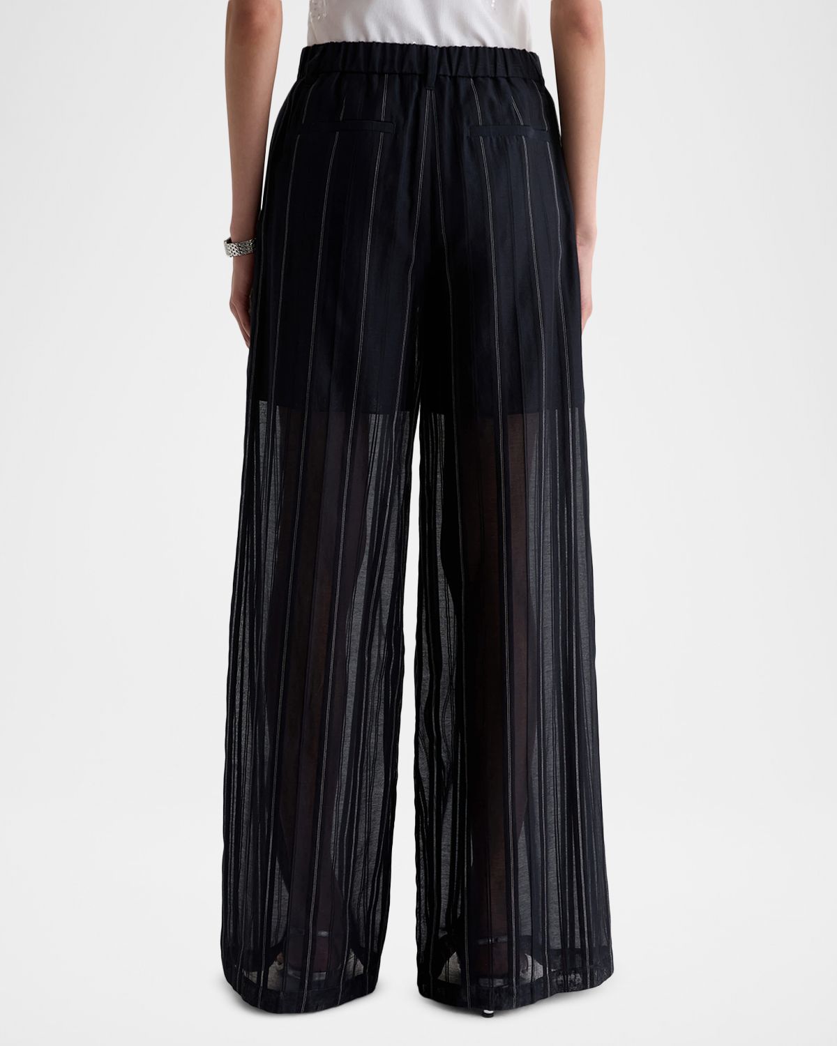 AG Jeans Sheer Wide-Leg Trousers | Thumbnail 3 AG Jeans Sheer Wide-Leg Trousers | Thumbnail 3
