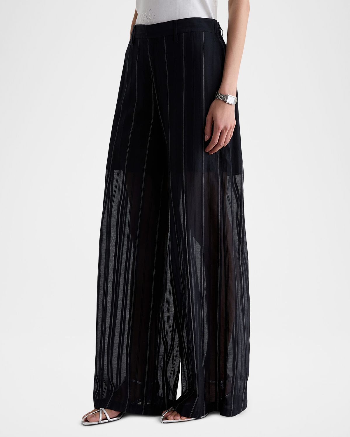 AG Jeans Sheer Wide-Leg Trousers | Thumbnail 6 AG Jeans Sheer Wide-Leg Trousers | Thumbnail 6