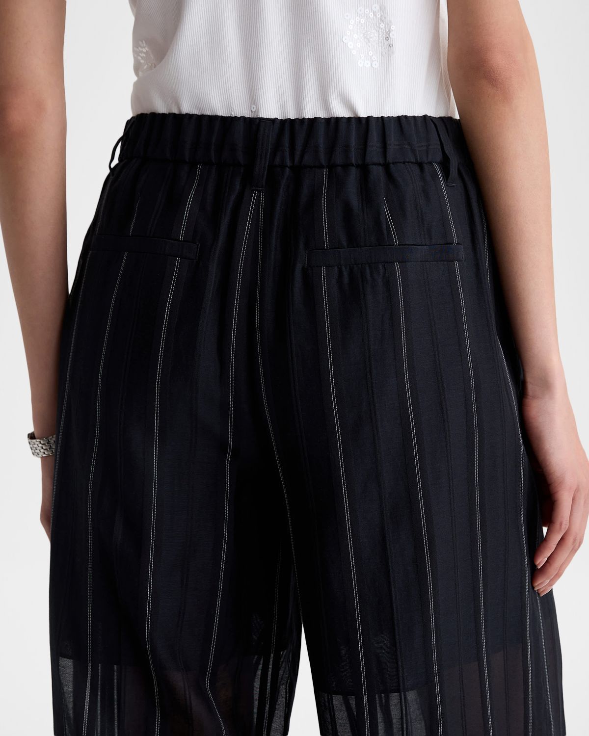 AG Jeans Sheer Wide-Leg Trousers | Thumbnail 5 AG Jeans Sheer Wide-Leg Trousers | Thumbnail 5