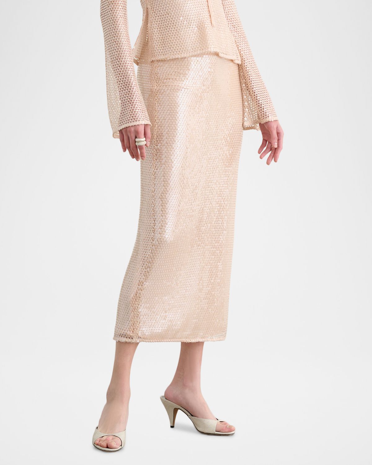 Toccin Leilani Sequined Pencil Skirt | Thumbnail 4