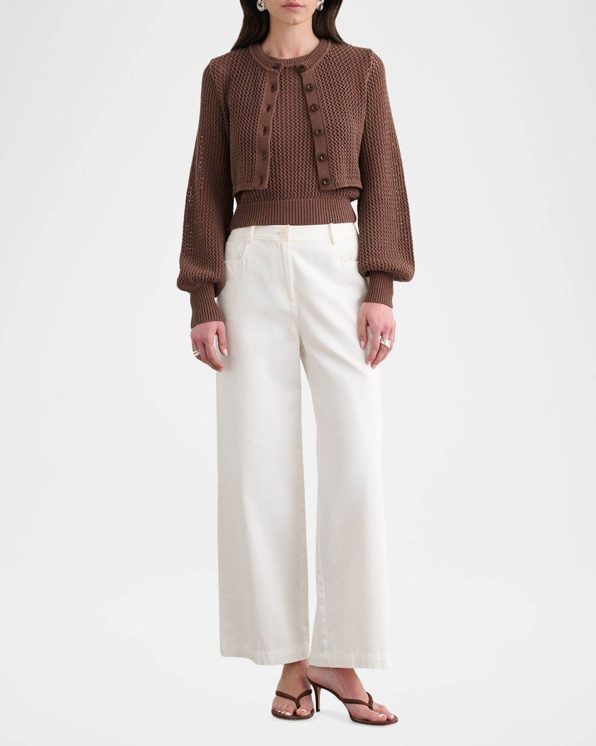 Toccin Tori Blouson-Sleeve Cardigan | Thumbnail 2