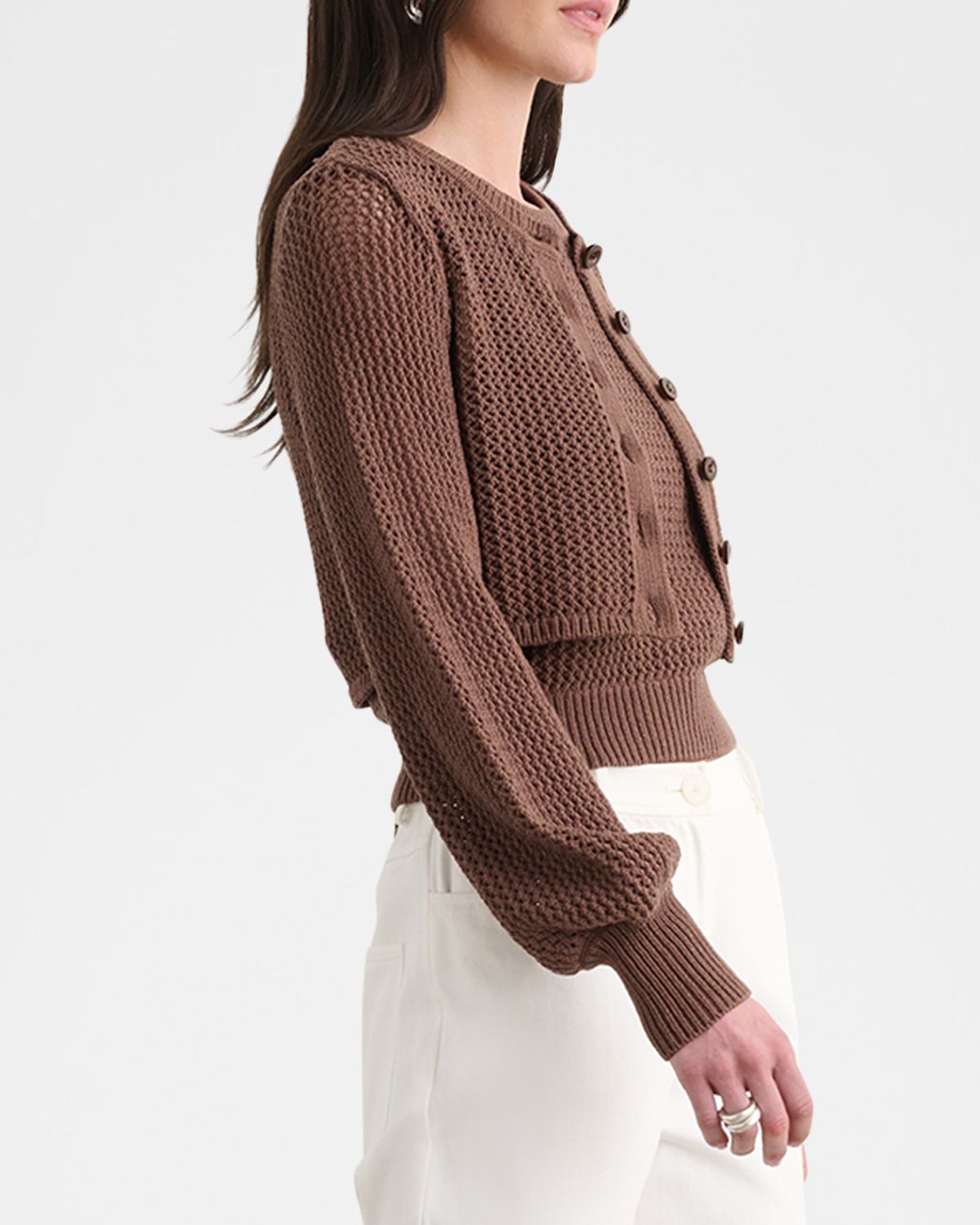 Toccin Tori Blouson-Sleeve Cardigan | Thumbnail 4