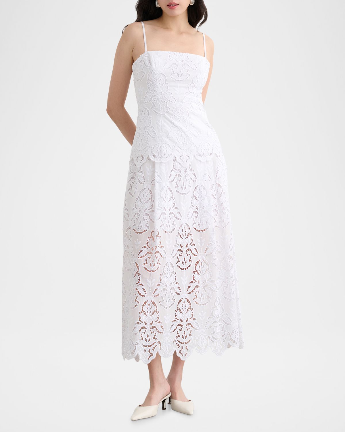 Toccin Stacy Embroidered Midi Skirt | Thumbnail 2