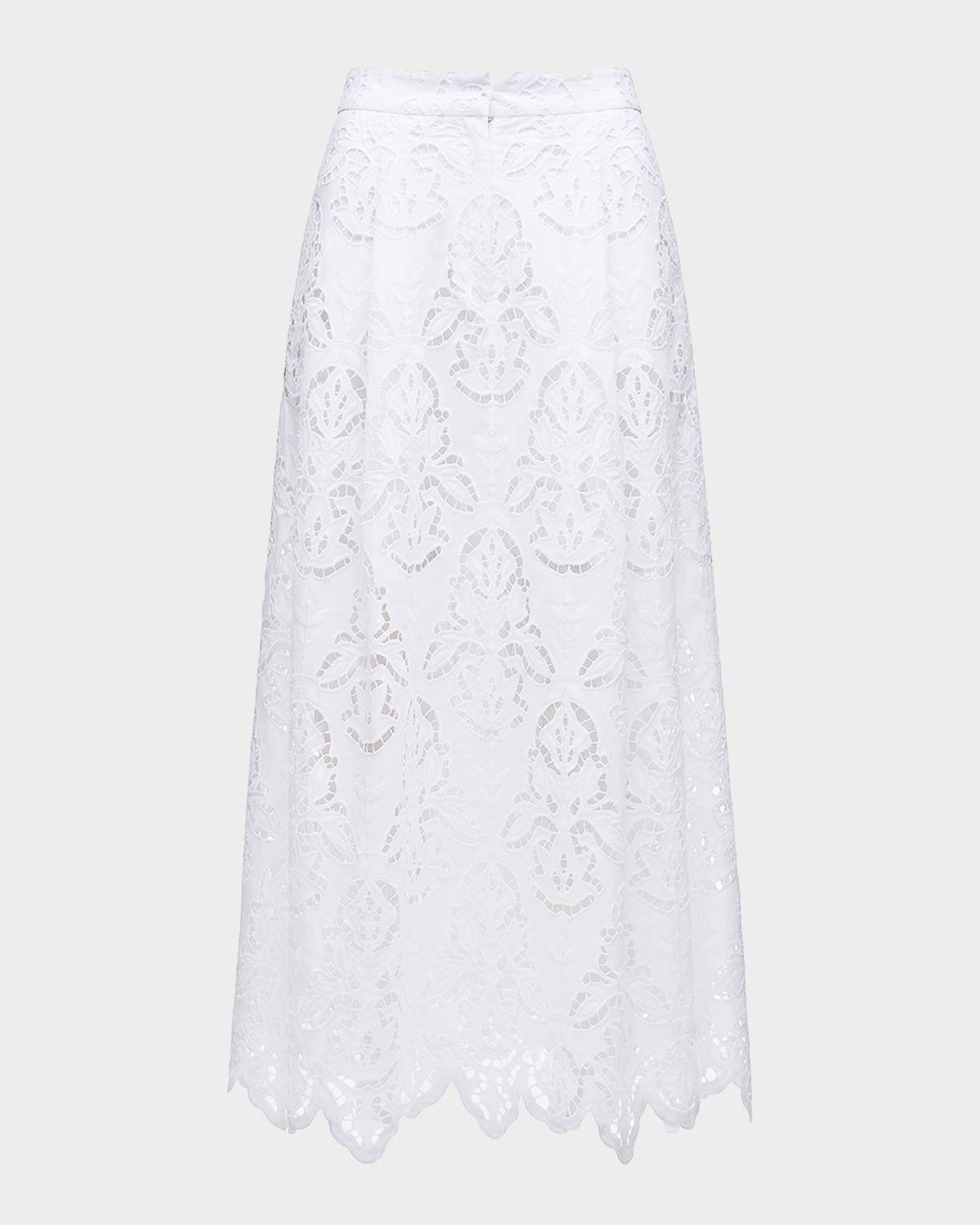 Toccin Stacy Embroidered Midi Skirt