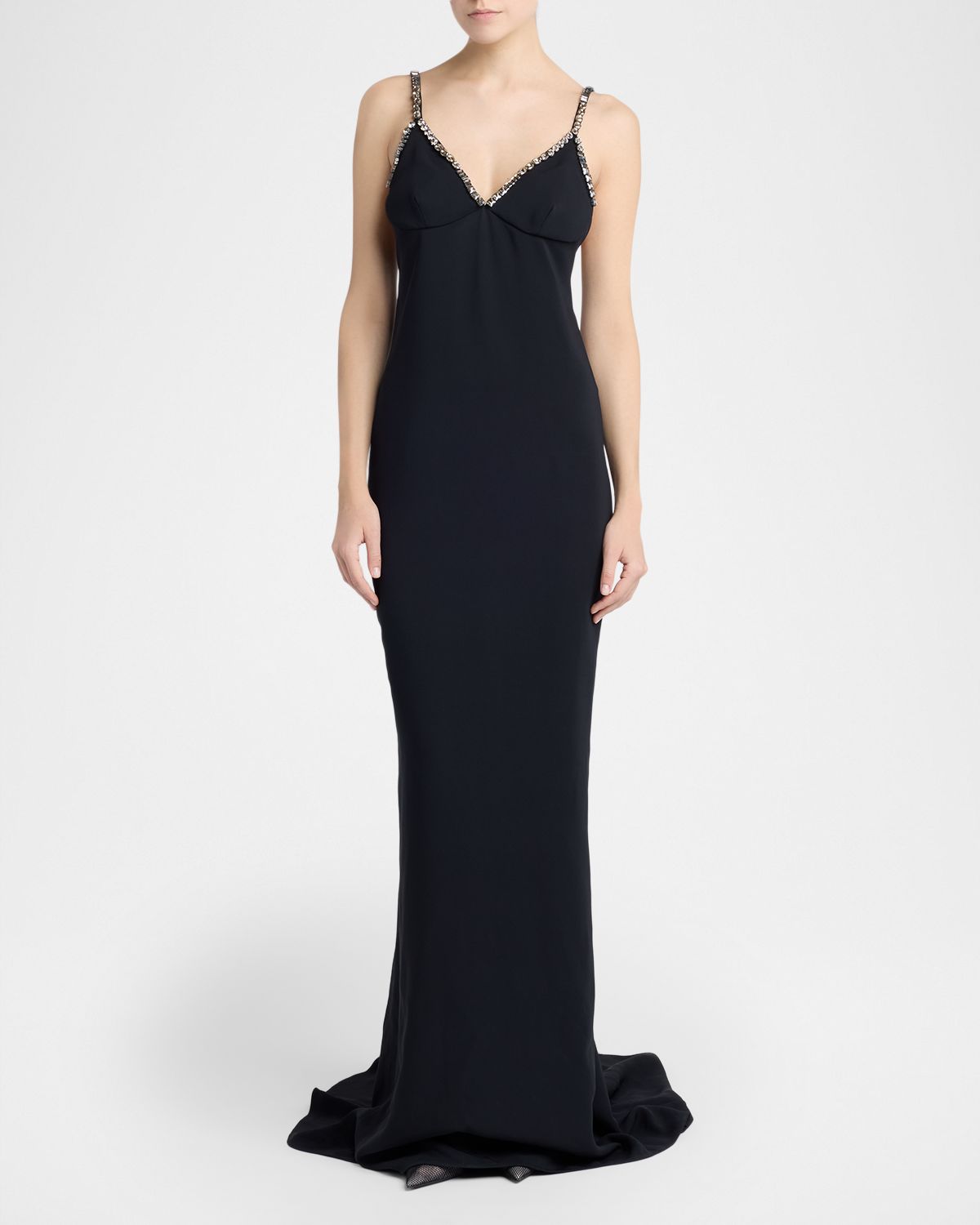 Stella McCartney Embellished V-Neck Trumpet Gown | Thumbnail 5 Stella McCartney Embellished V-Neck Trumpet Gown | Thumbnail 5