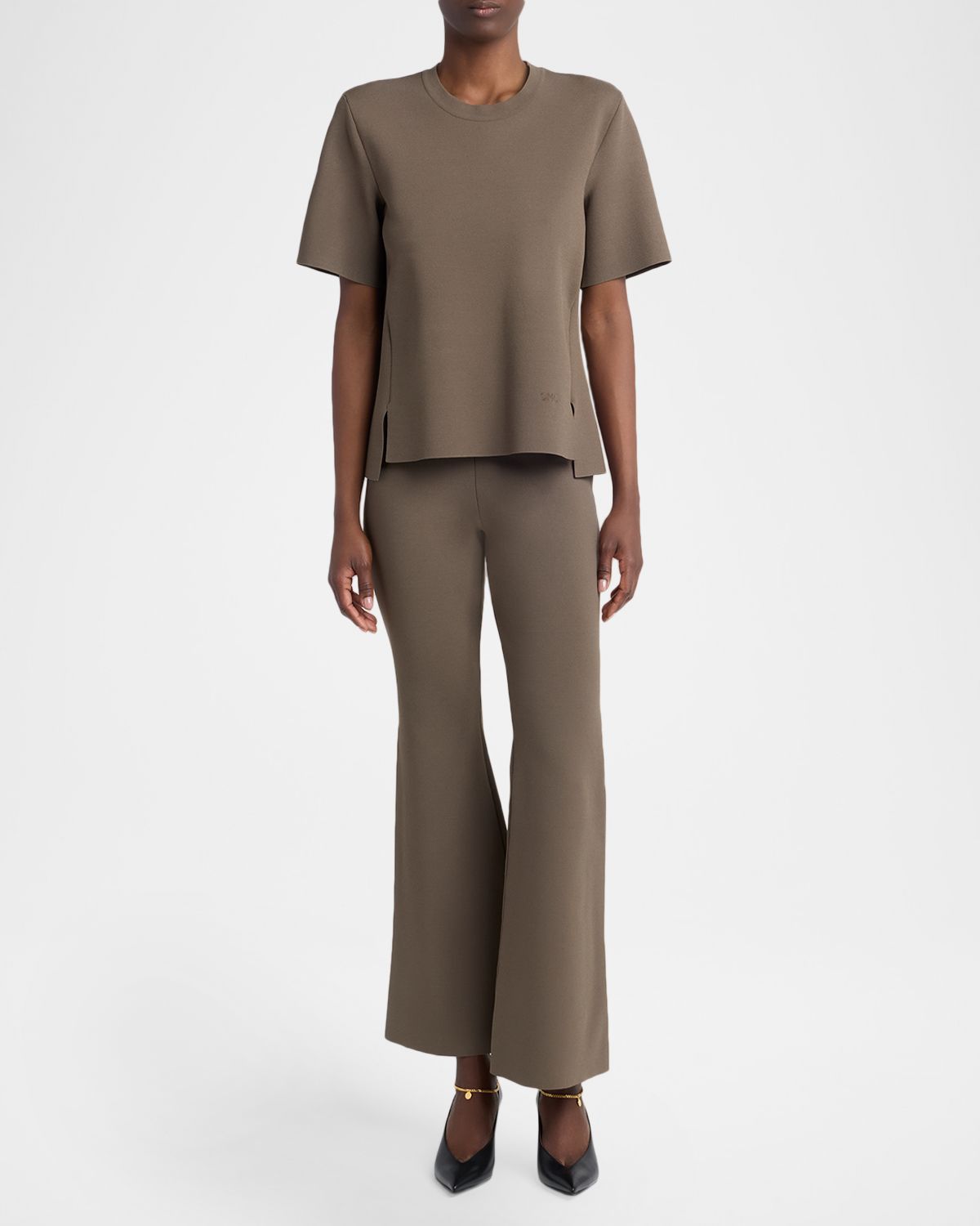 Stella McCartney Iconic Compact Knit Short-Sleeve Top | Thumbnail 5 Stella McCartney Iconic Compact Knit Short-Sleeve Top | Thumbnail 5
