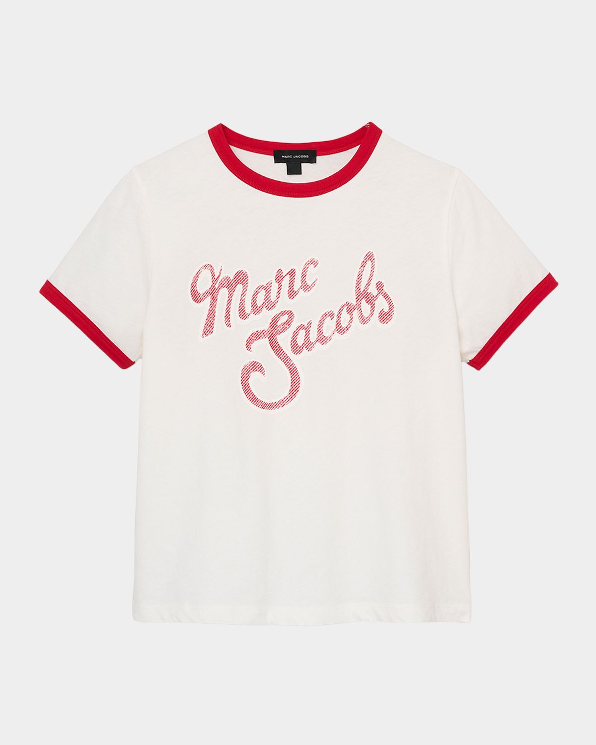 Marc Jacobs Logo Short-Sleeve Ringer Femme Tee