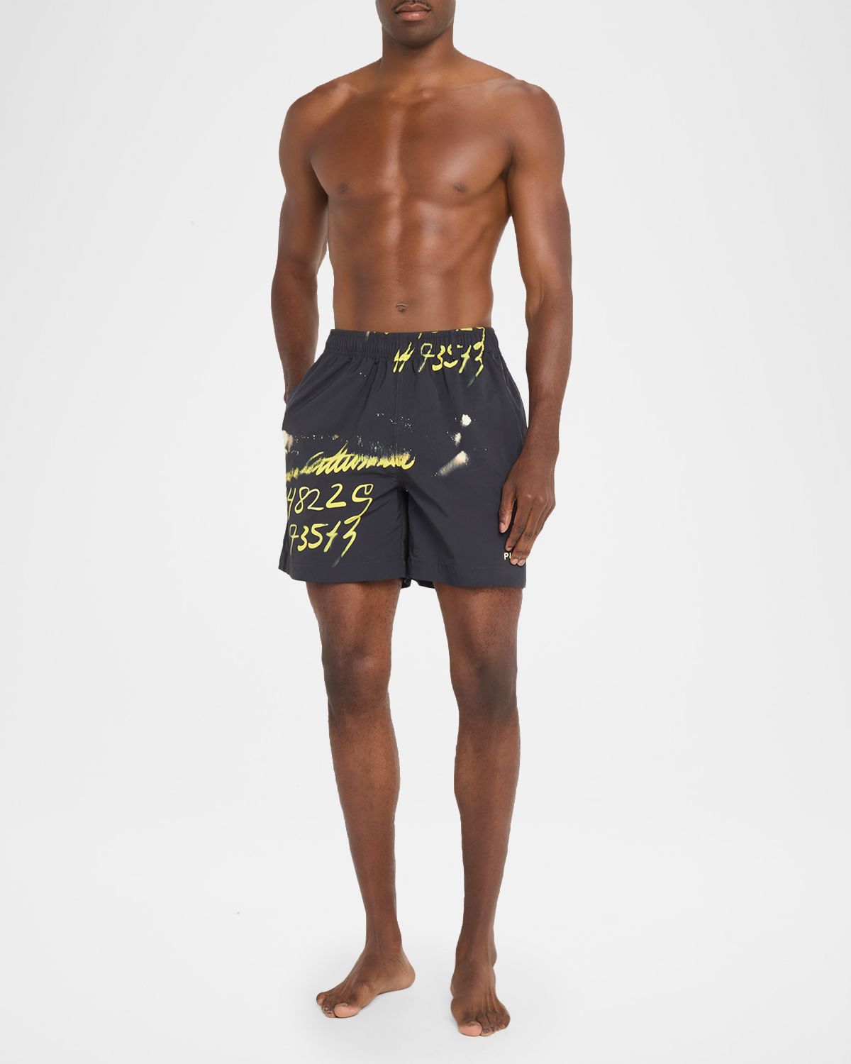 PURPLE Men 's All Round Graphic Swim Shorts | Thumbnail 4