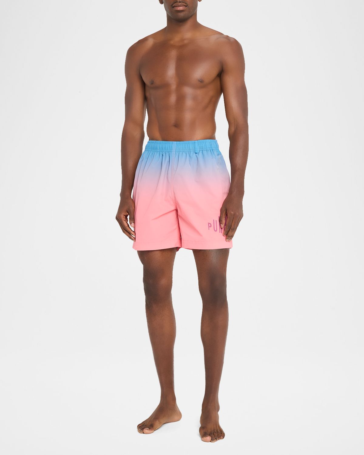PURPLE Men 's All Around Gradient Logo Swim Shorts | Thumbnail 4