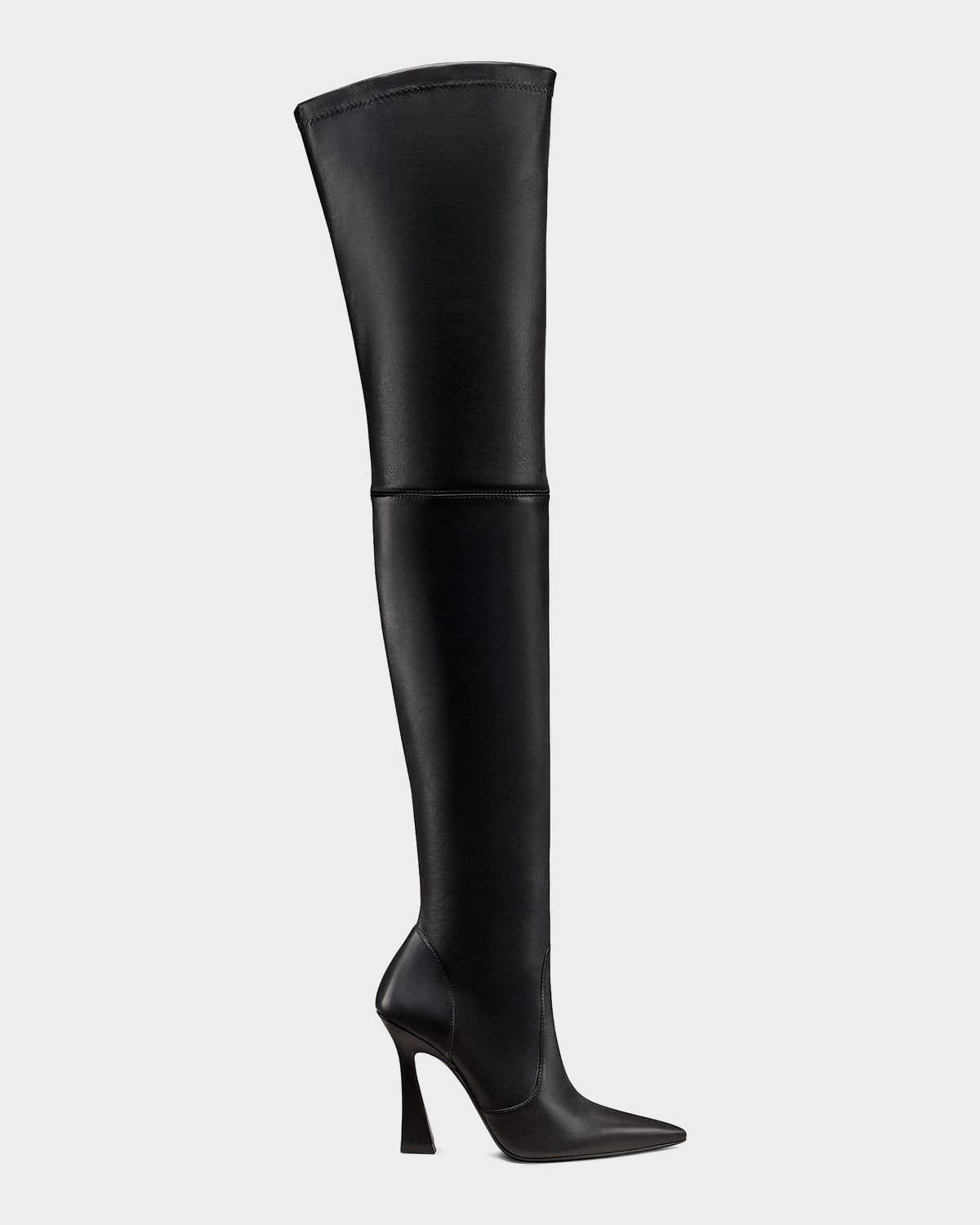 Stuart Weitzman 100mm Ultravinnie Stretch Leather Over-The-Knee Boots