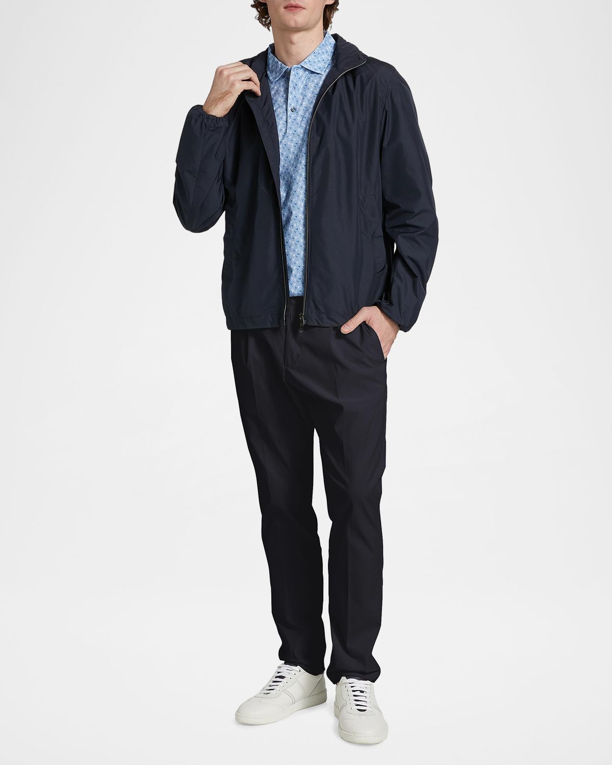 Herno Elasticized Waistband Straight-Leg Pants | Thumbnail 2