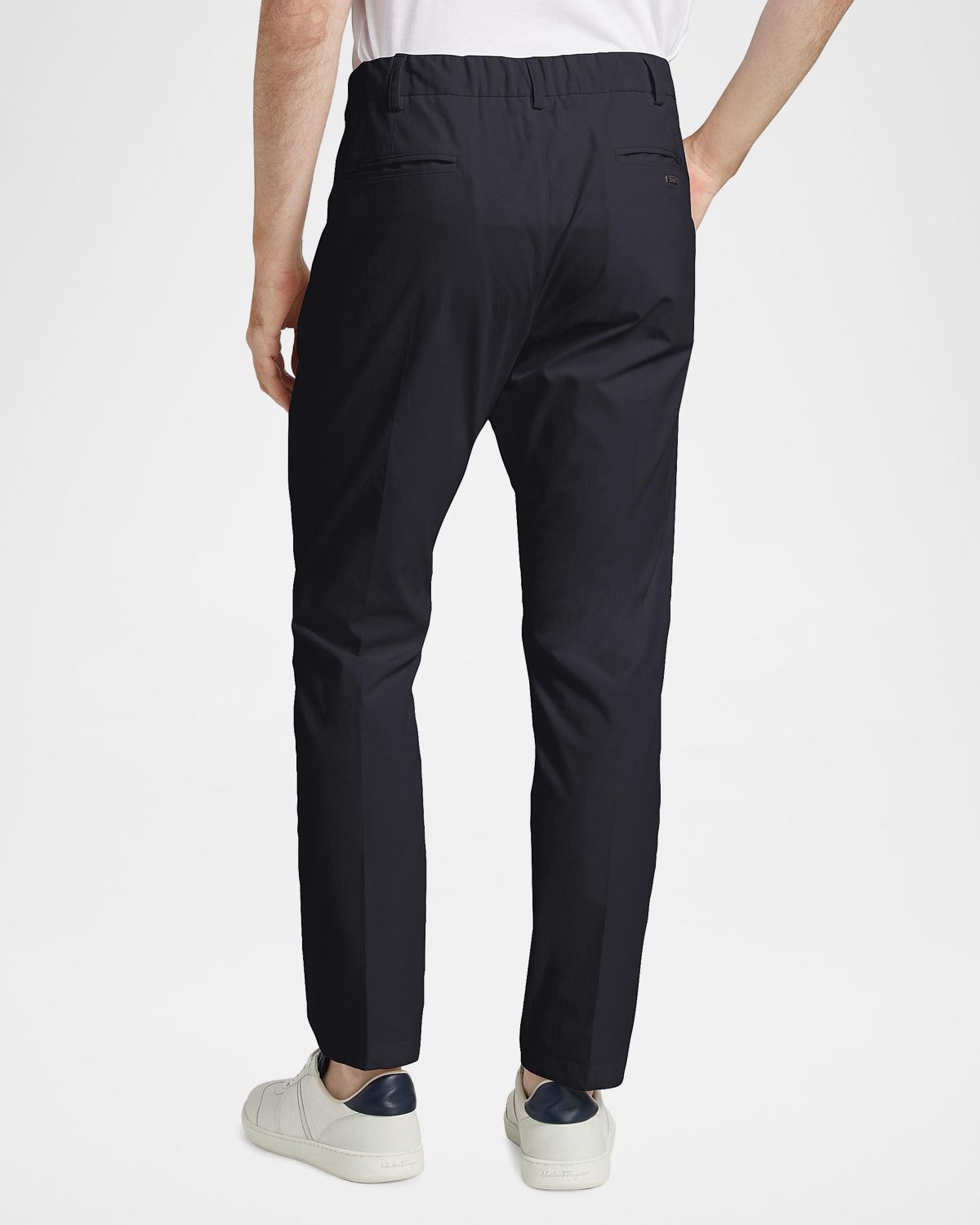 Herno Elasticized Waistband Straight-Leg Pants | Thumbnail 3