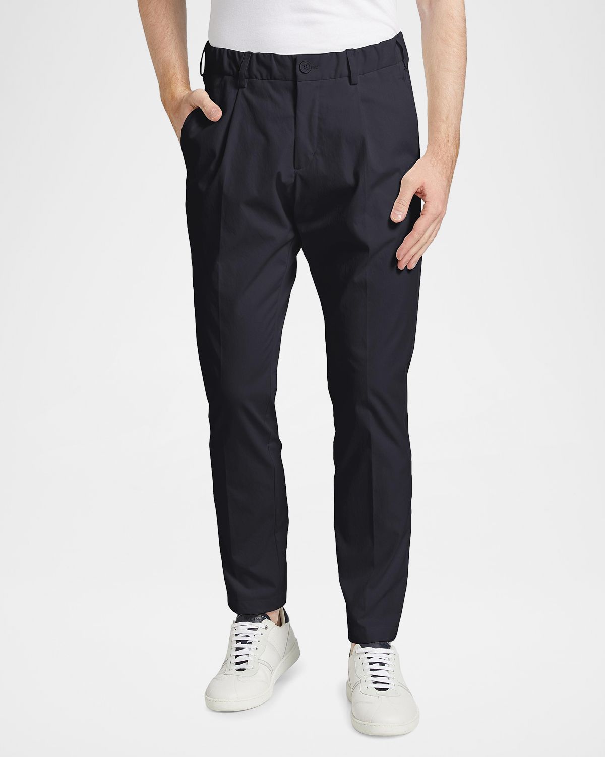 Herno Elasticized Waistband Straight-Leg Pants | Thumbnail 4