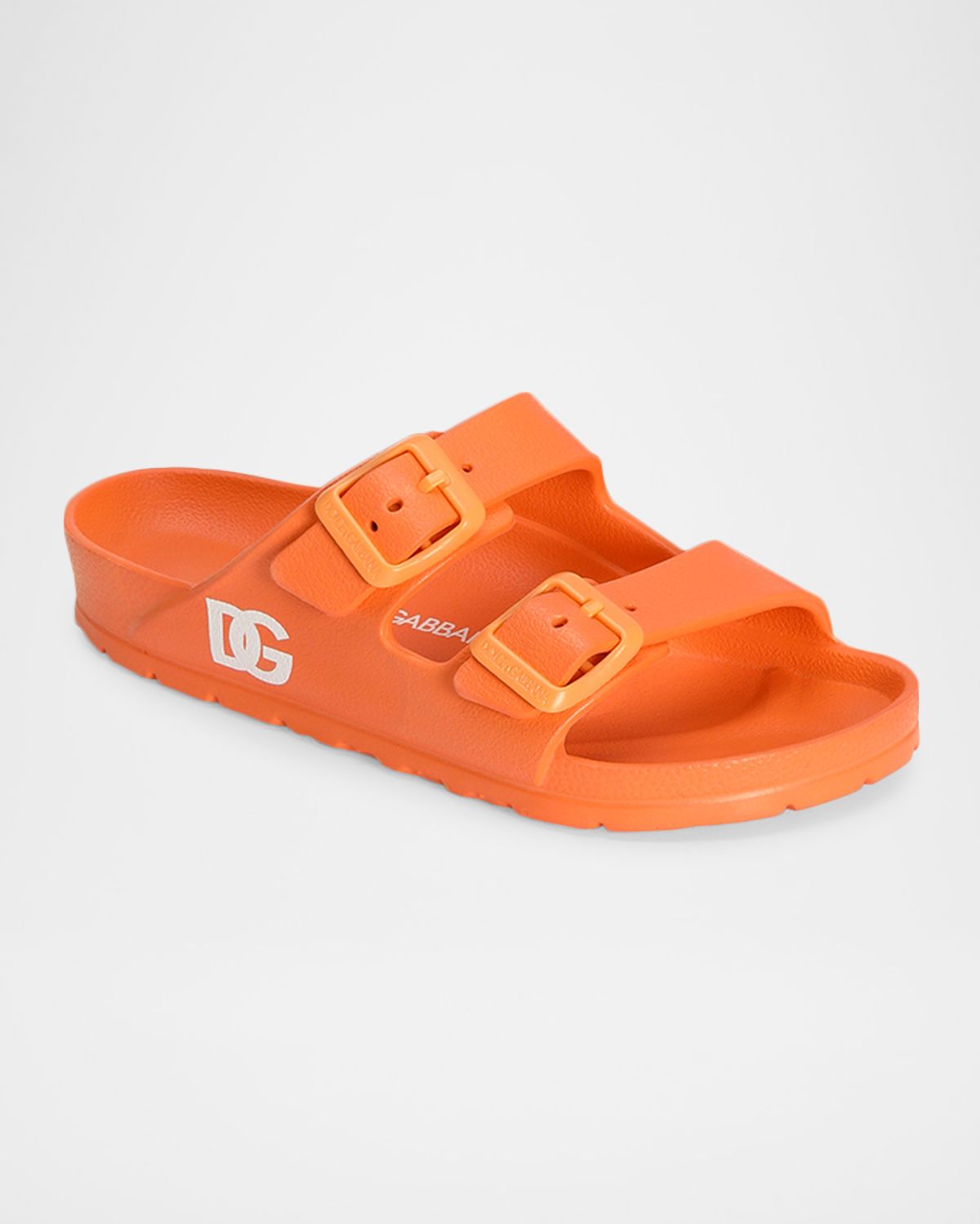 Dolce & Gabbana Girl 's Logo Slide Sandals, Kids | Thumbnail 4