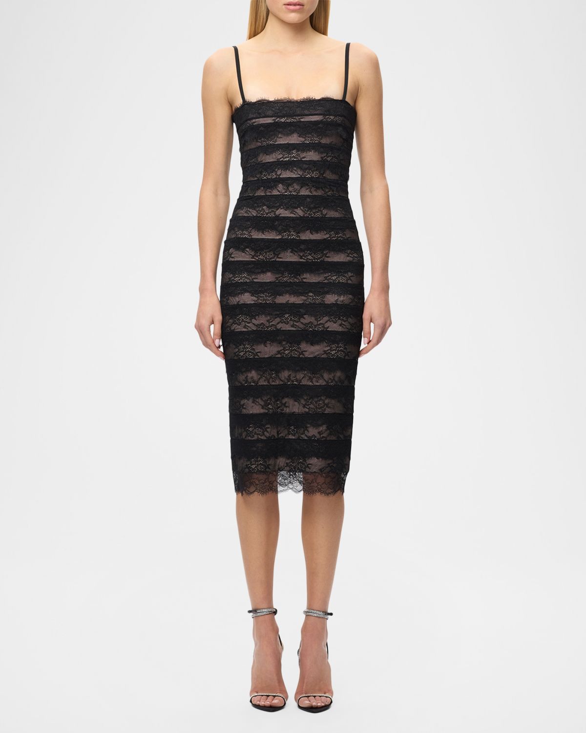 Herve Leger The Dara Lace Midi Dress | Thumbnail 2 Herve Leger The Dara Lace Midi Dress | Thumbnail 2