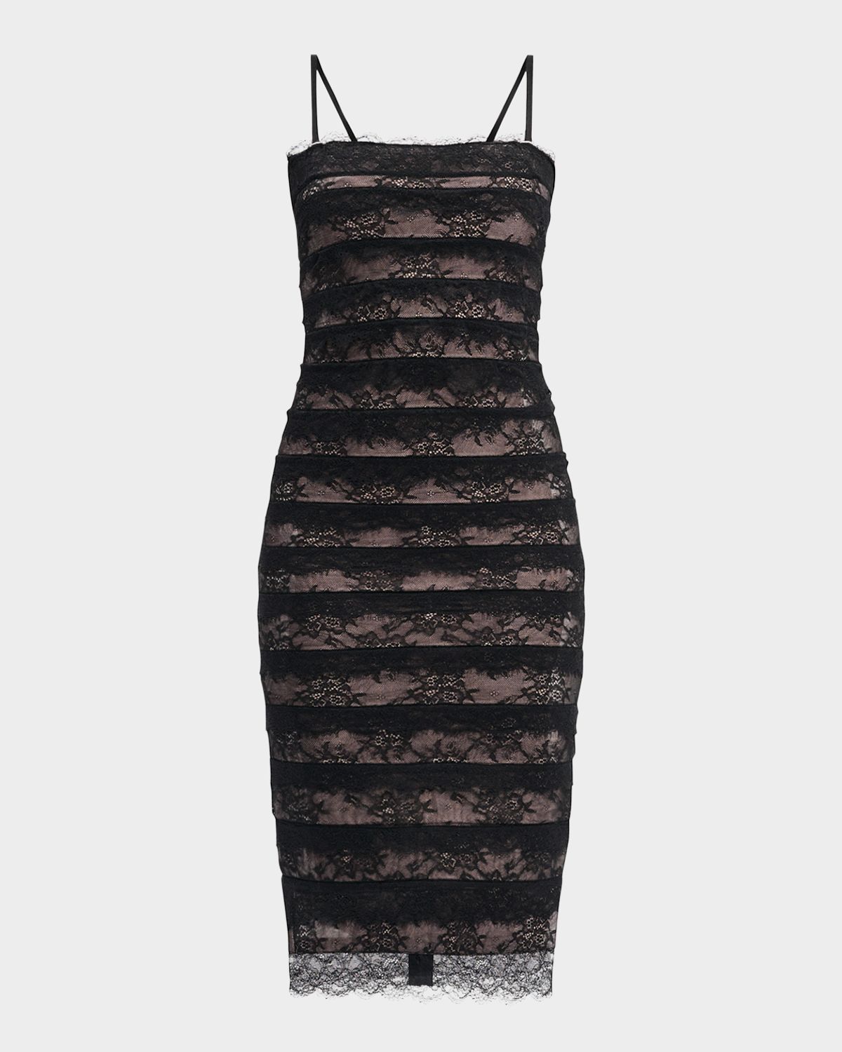 Herve Leger The Dara Lace Midi Dress