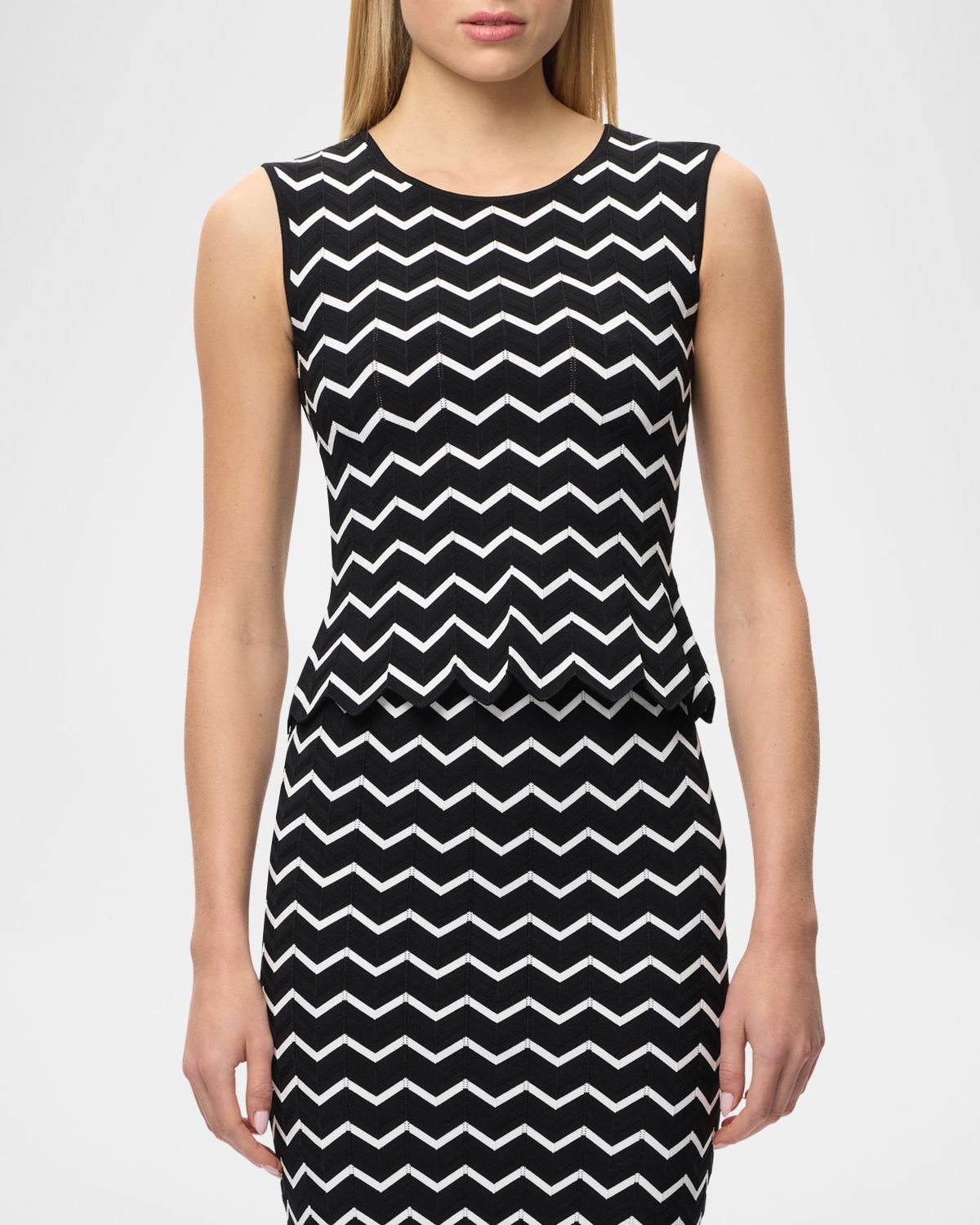 Herve Leger The Giana Chevron Knit Top | Thumbnail 6