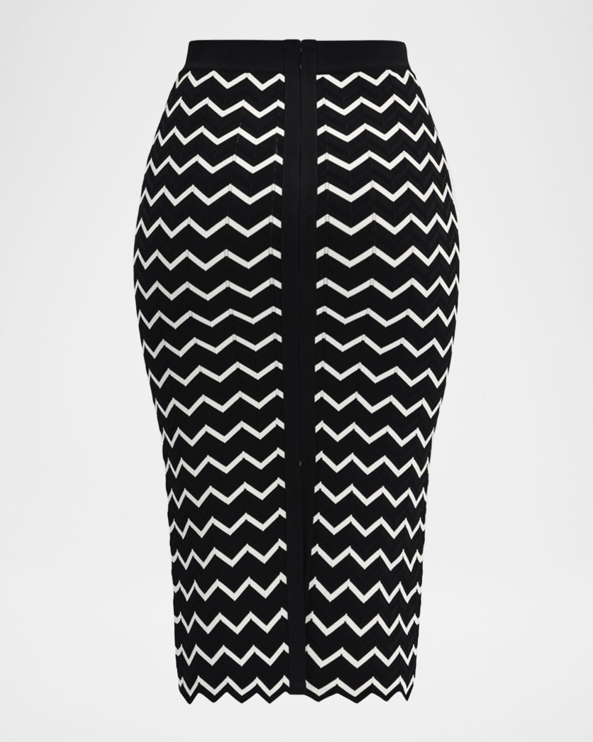 Herve Leger The Giana Chevron Knit Skirt | Thumbnail 6