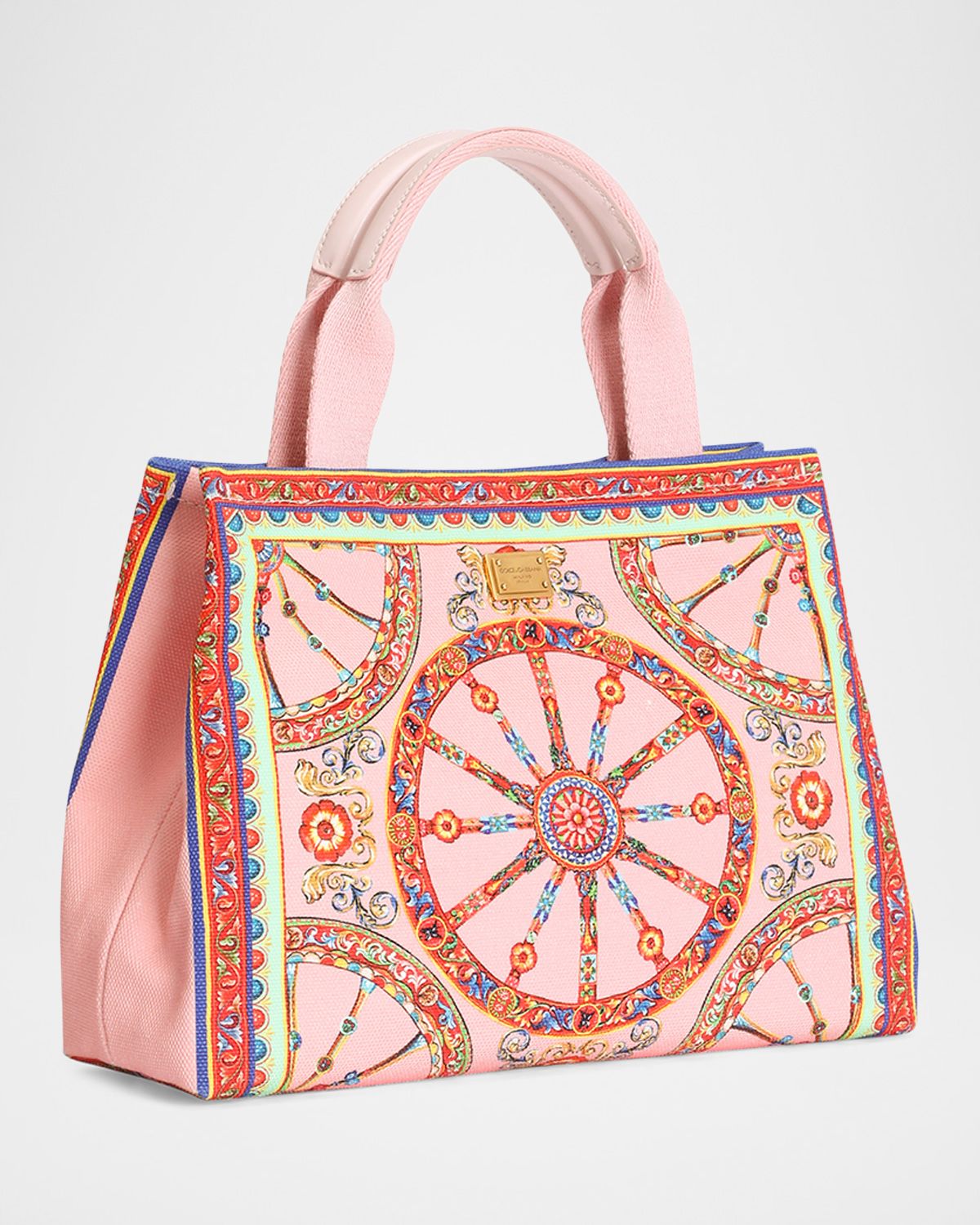 Dolce & Gabbana Kid 's Carretto-Print Tote Bag | Thumbnail 2