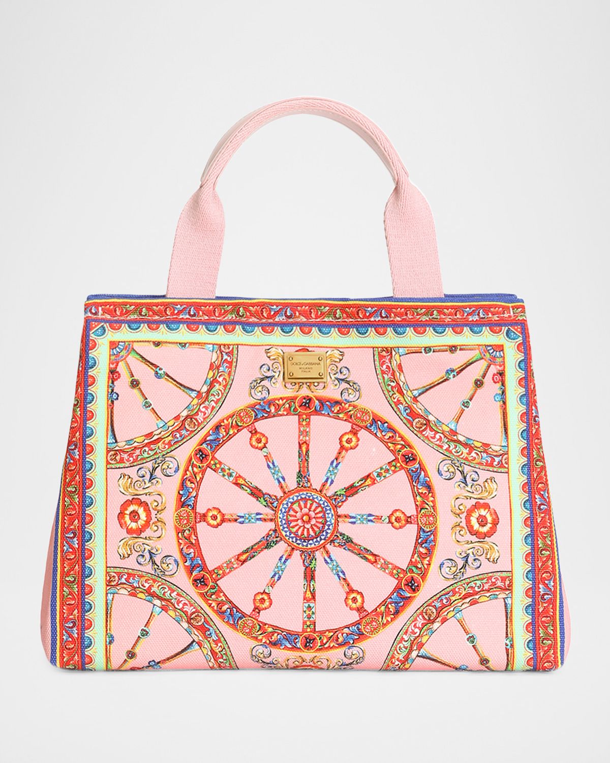 Dolce & Gabbana Kid 's Carretto-Print Tote Bag