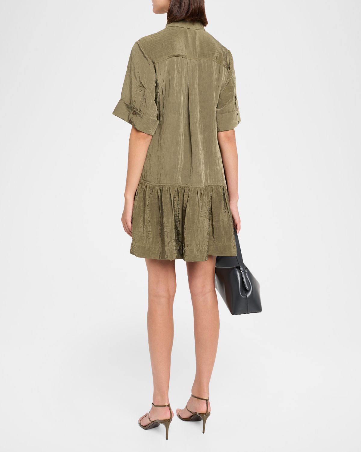 SIMKHAI Cris Short-Sleeve Shirtdress | Thumbnail 3 SIMKHAI Cris Short-Sleeve Shirtdress | Thumbnail 3