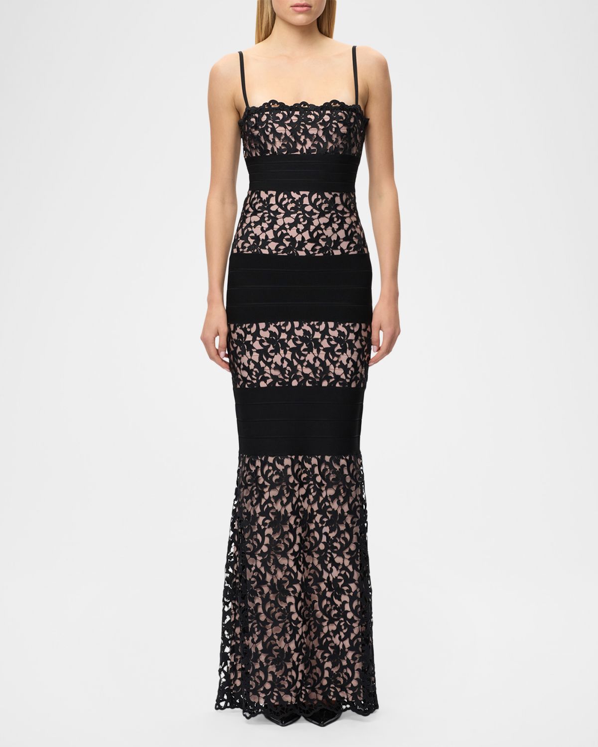 Herve Leger The Marielle Lace Gown | Thumbnail 2 Herve Leger The Marielle Lace Gown | Thumbnail 2