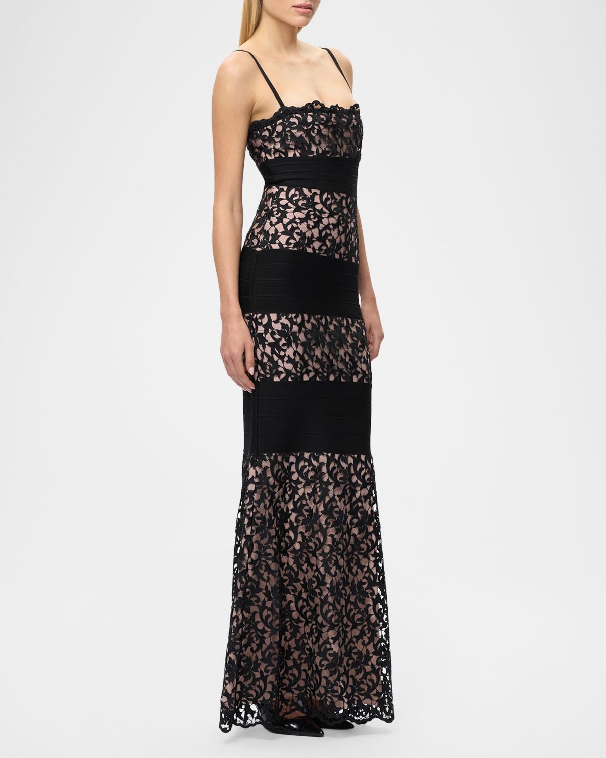 Herve Leger The Marielle Lace Gown | Thumbnail 4 Herve Leger The Marielle Lace Gown | Thumbnail 4
