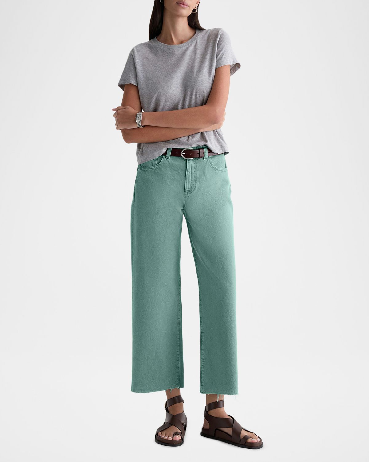 AG Jeans Saige Wide-Leg Crop Jeans | Thumbnail 2 AG Jeans Saige Wide-Leg Crop Jeans | Thumbnail 2