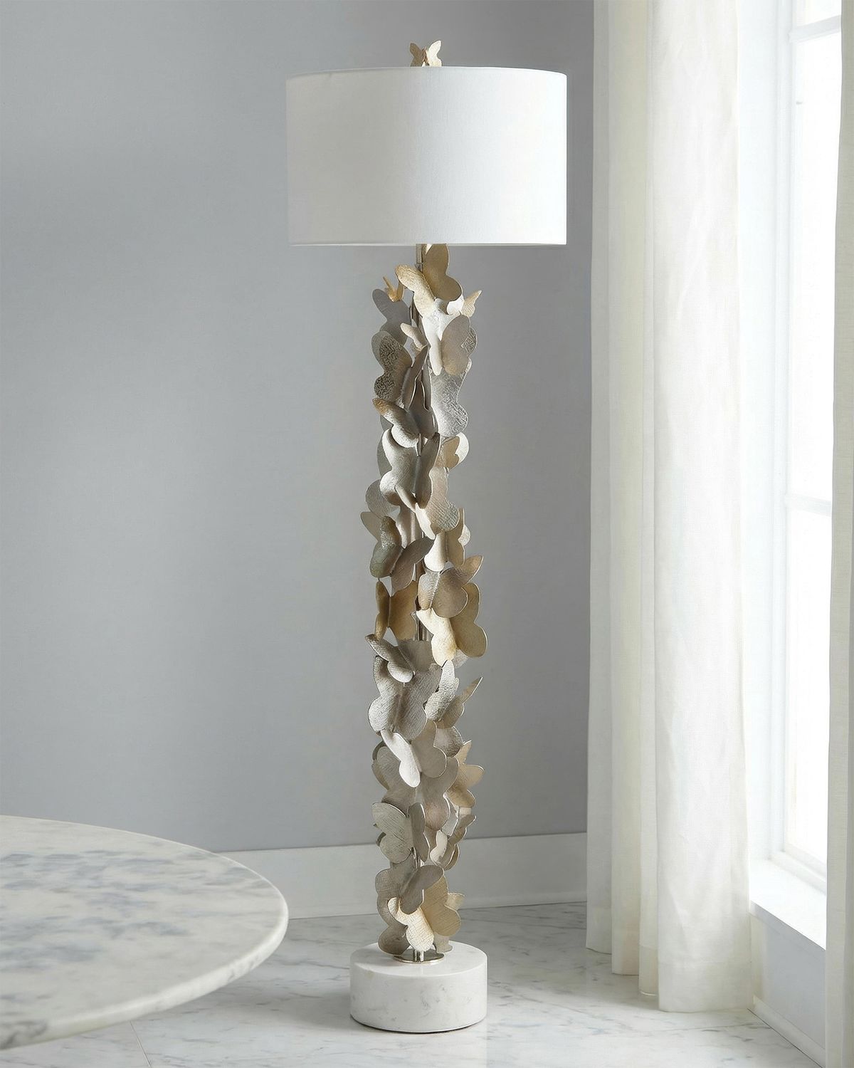John-Richard Collection Dancing Butterflies 61" Floor Lamp | Thumbnail 3