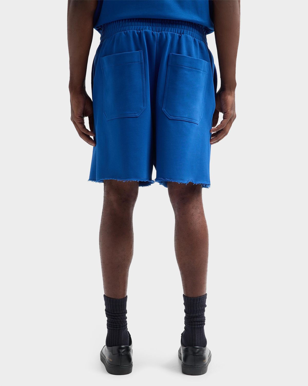 Helmut Lang Men 's Terry Pintuck Pleated Shorts | Thumbnail 3 Helmut Lang Men 's Terry Pintuck Pleated Shorts | Thumbnail 3