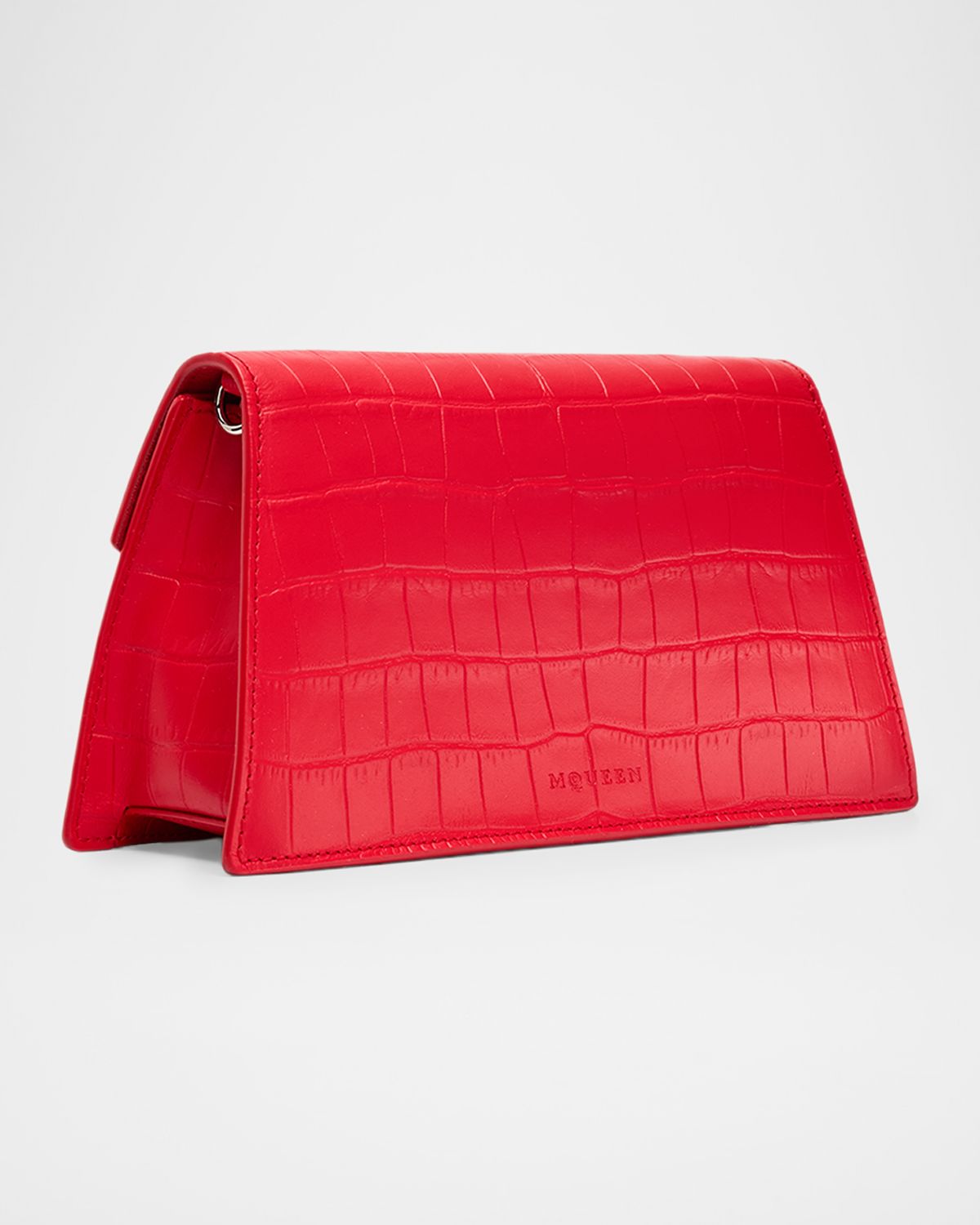 McQueen Skull Mini Croc-Embossed Leather Top-Handle Bag | Thumbnail 4 McQueen Skull Mini Croc-Embossed Leather Top-Handle Bag | Thumbnail 4