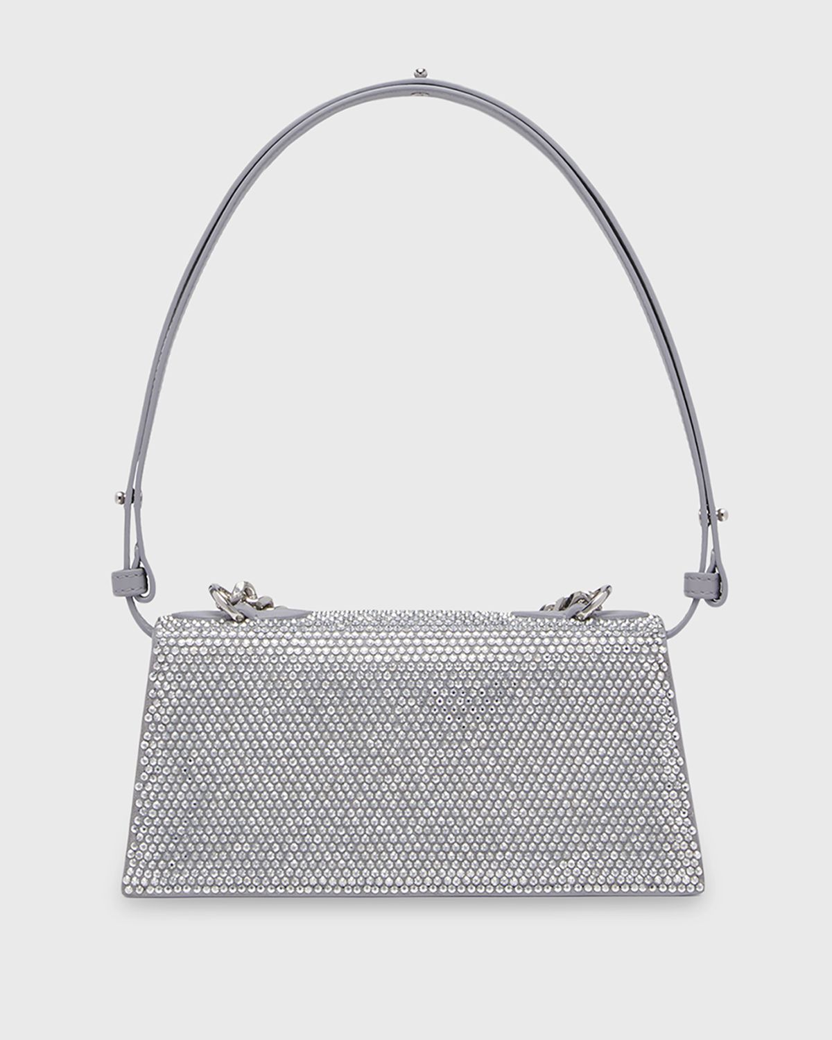 McQueen Jewelled Rhinestone Leather Shoulder Bag