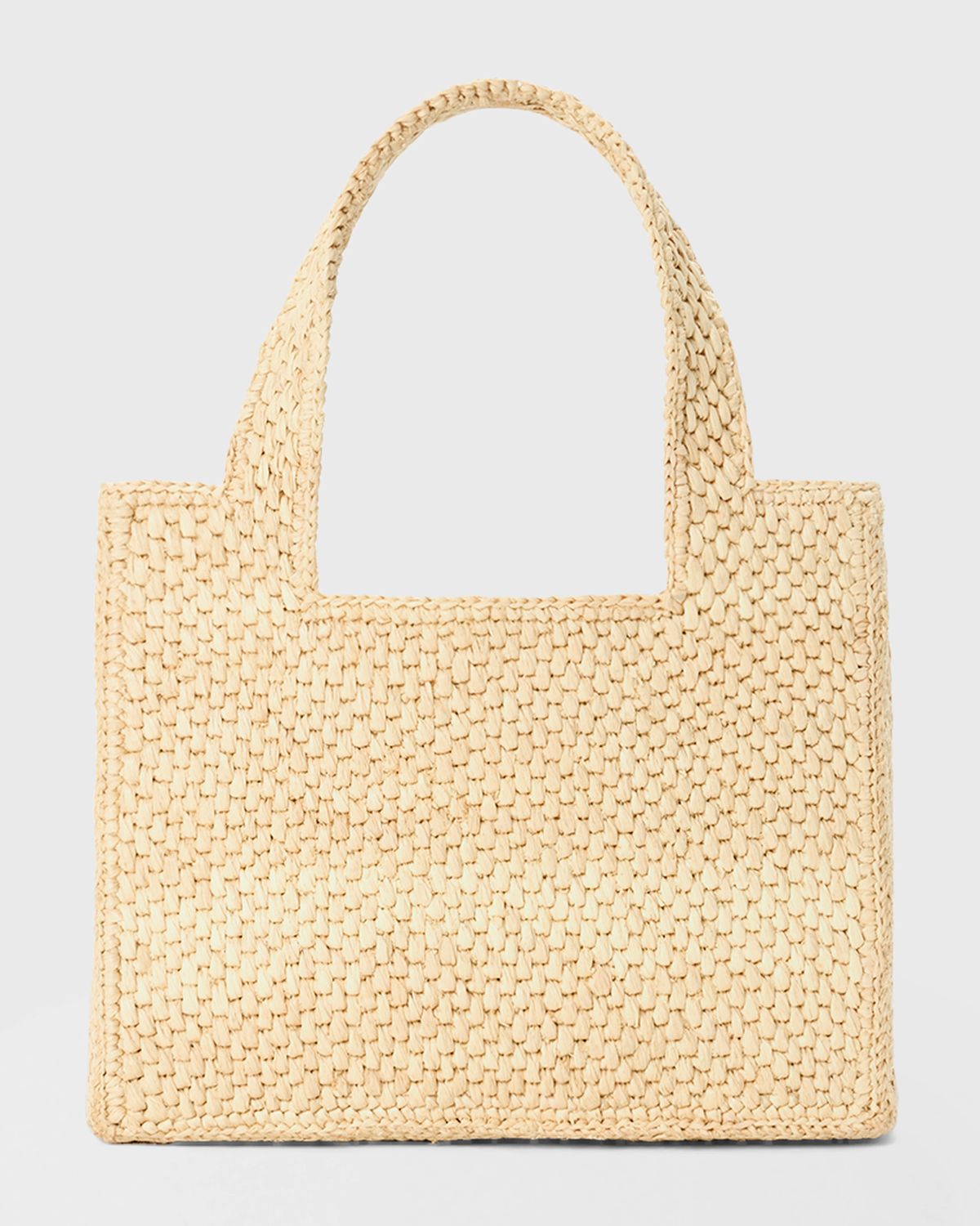 Loewe x Paula 's Ibiza Crystal Floral Applique Raffia Tote Bag