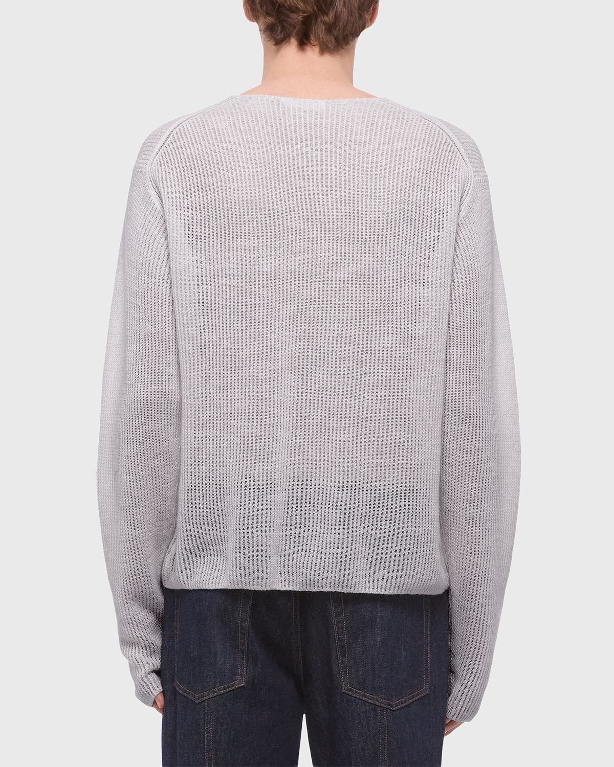 Helmut Lang Men 's Waffle-Knit Henley T-Shirt | Thumbnail 3