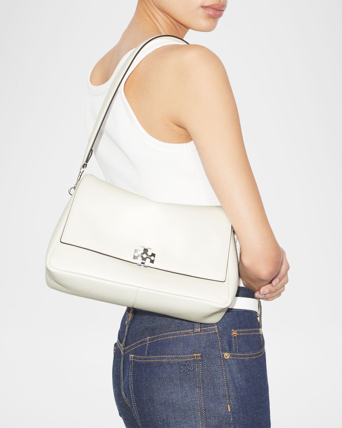 Tory Burch Charlie Medium Leather Shoulder Bag | Thumbnail 7