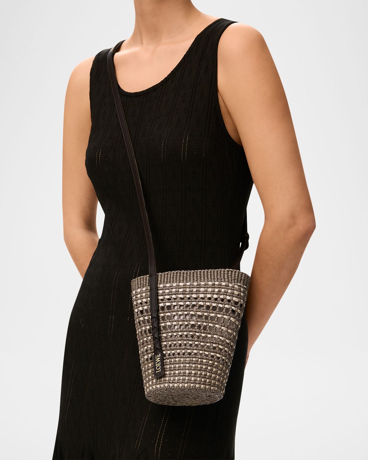 Loewe x Paula 's Ibiza Braid Woven Palm Leaf Crossbody Bag