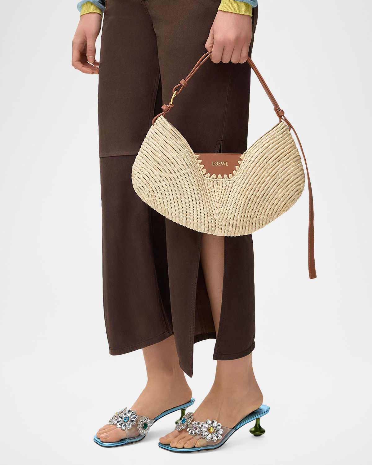Loewe x Paula 's Ibiza Swing Raffia Crossbody Bag